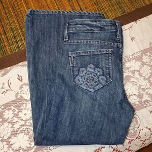 PAIGE Mid Rise Relaxed Wide Leg jeans